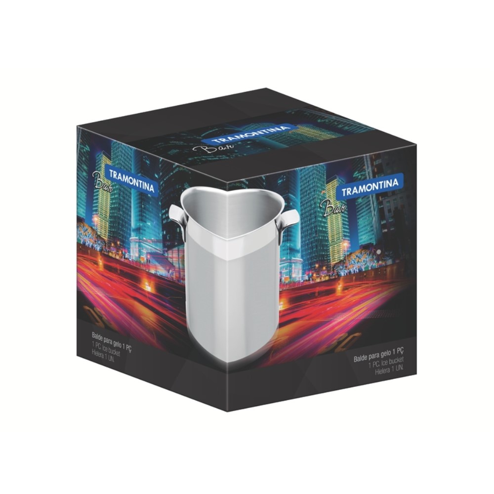 Balde Aco Inox P/gelo Cosmos Tramon na Col