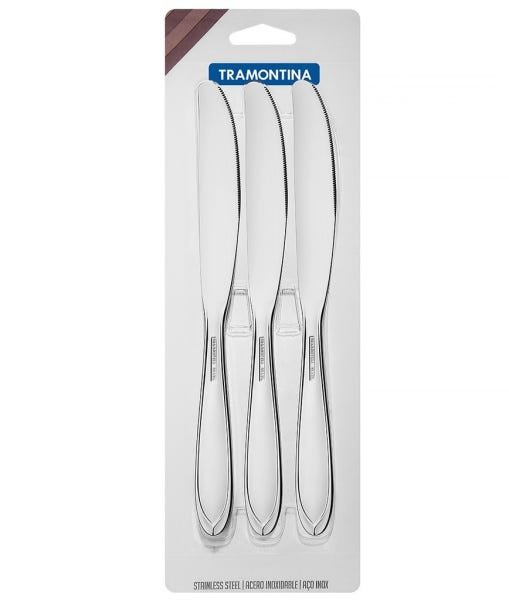 Cj de Facas de Mesa Laguna 3 Pc Aco Ino