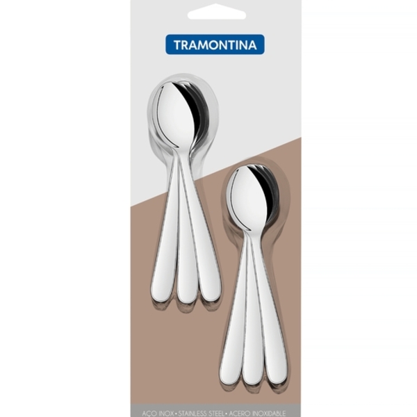 Cj de Colheres para Cha 6 Pc Aco Ino