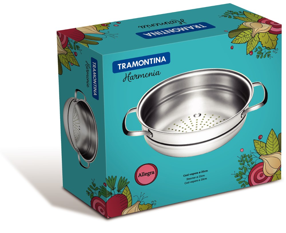 Cozi Vapore Aco Inox 20cm na Ino