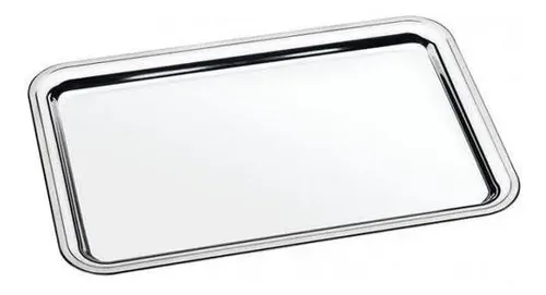 Bandeja Retangular Aco Inox Buena
