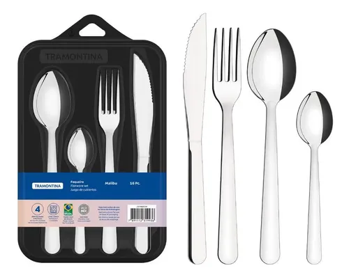 Faqueiro com Faca Churrasco 16 Pc na Ino