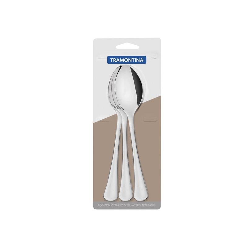 Conjunto Colheres de Mesa Havai 3 P Aco Ino